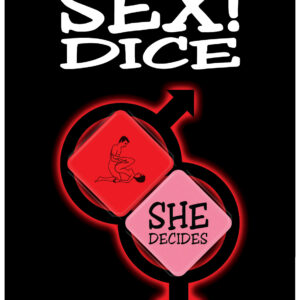 Sex Dice Game Sex dice for two amorous adults! Begin by one of you rolling the dice. The red die instructs you what to do and the pink die determines how long you do it. The roller decides who assumes each position. Adult games. Two adult players. Couples
