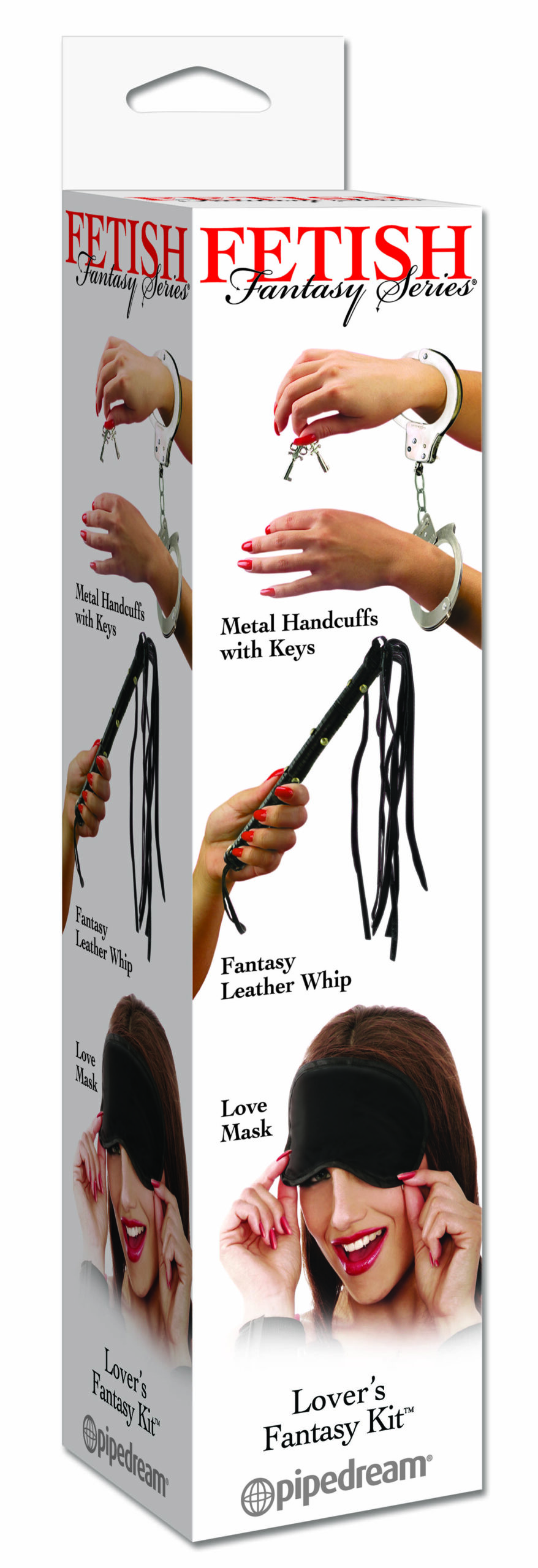 Fetish Fantasy Series Lover's Fantasy Kit explore each your naughty side with this Lover's Fantasy Kit. Kit includes a Leather Whip