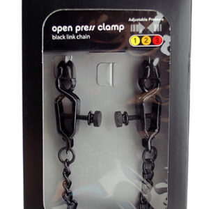 Blackline Adjustable Open Wide Nipple Clamps. Adjustable wide alligator nipple clamps are great for large nipples that need a wider than usual tip. The wide