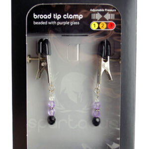 Spartacus Adjustable Beaded Nipple Clamps are available in four colors: sapphire blue