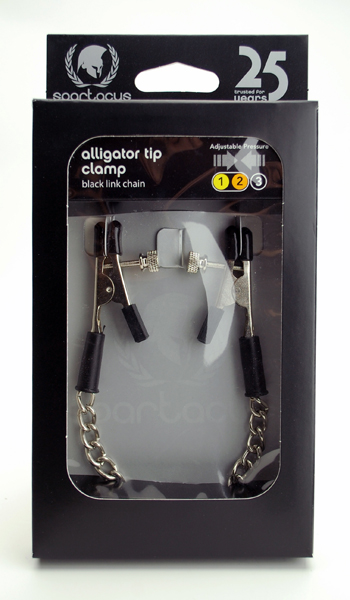 Spartacus Alligator Adjustable Nipple Clamps. These alligator nipple clamps deliver a tantalizing pinch that you'll definitely notice. In the adjustable style
