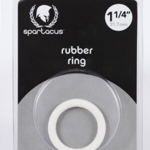 Spartacus Leathers Cock Gear Rubber Cock Rings: 1.25 inches Soft Rubber Cock Ring White. What fun! When worn around the base of the penis and testicles