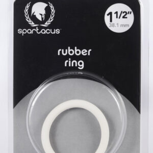 Spartacus Leathers Cock Gear Rubber Cock Rings: 1.5 inches Soft Rubber Cock Ring White. What fun! When worn around the base of the penis and testicles