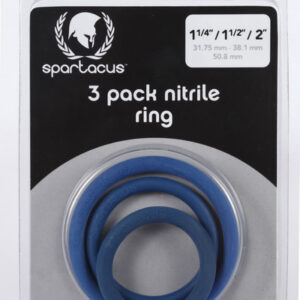 Nitrile Cock Ring Set is available in five colors: Black