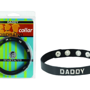 Spartacus Leathers Bondage Gear Wordband Collars Daddy Collar is an intimate