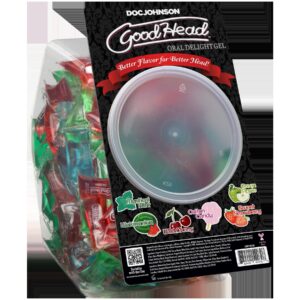 Goodhead Oral Delight Gel Pillow Packs 216 Assorted Pieces Bulk Refill from Doc Johnson Novelties. dnf.
