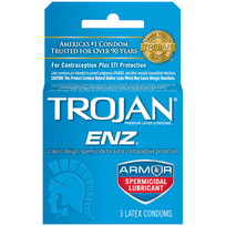 TROJAN ENZ SPERMICIDAL 3PK