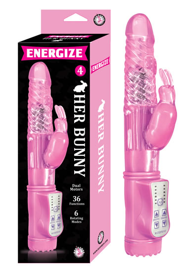 Energize Her Bunny 4 Pink Rabbit Vibrator features 36 functions