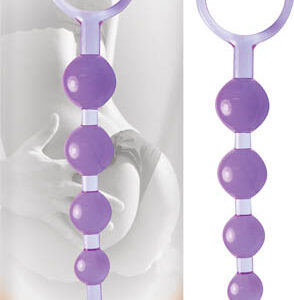 Dragonz Tale Anal Pleasure Purple from Nasstoys of New York. Unisex anal beads. Flexible. Body safe. Phthalates free. Waterproof. Materials: PVC. Size full length 8 inches