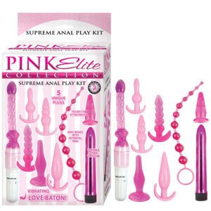 Have a weekend of adventure with our Pink Elite Collection Supreme Anal Play Kit! This fun