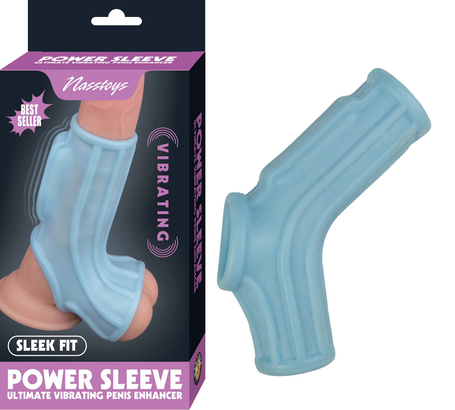 Instantly add an extra 45% of girth to your erection with the Vibrating Sleek Fit Power Sleeve so you can really fill your lover. this performance-enhancement sleeve fits like a glove and feels like a second skin