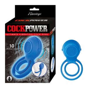 Unleash a new level of pleasure with the Nasstoys Cock Power Ultimate Vibrating Cock Ring! This high-performance ring boasts 10 thrilling vibrating functions that cater to your every desire. Designed with a soft nub-textured stimulator