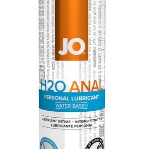 JO Anal H2O Personal Lubricant is water based and has all the benefits of JO H2O Lubricant but with more viscosity than regular JO H2O