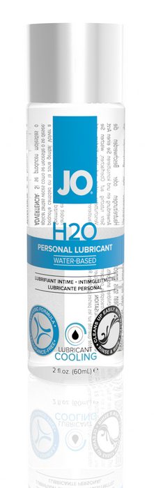 JO Cooling H2O Personal Lubricant Cooling has all the benefits of original JO H2O with the added sensation of cooling and tingling. Similar feel and viscosity to silicone