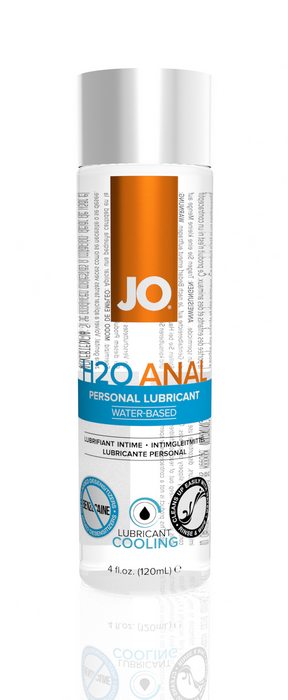 JO Cool H2O Anal Lubricant new from System JO. JO Anal H2O Cool Lubricant has a higher viscosity and provides a stimulating tingle on contact yet contains no oil