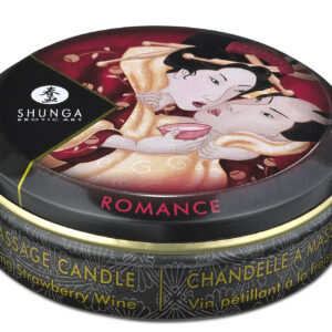 MINI MASSAGE CANDLE ROMANCE/ SPARKLING STRAWBERRY WINE 1 OZ