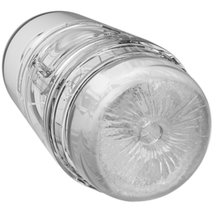 Main Squeeze Pop-Off Optix Pussy & Ass Crystal stroker. See yourself in a whole new way. This unique double ended addition to the Optix category of Main Squeeze variable pressure strokers features lifelike ass and pussy openings in the collectionâs uniq