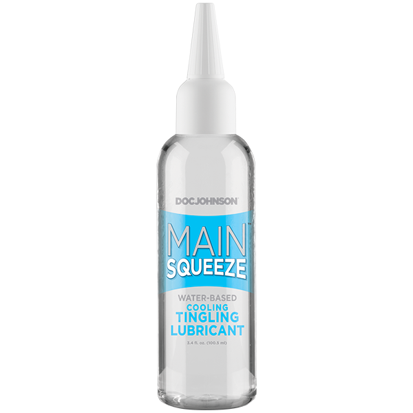 MAIN SQUEEZE COOLING TINGLING WATER BASED LUBRICANT 3.4 OZ