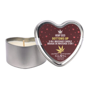 HEMP SEED 3 N 1 VALENTINE'S 2025 MASSAGE CANDLE BOTTOM'S UP 4.7 OZ