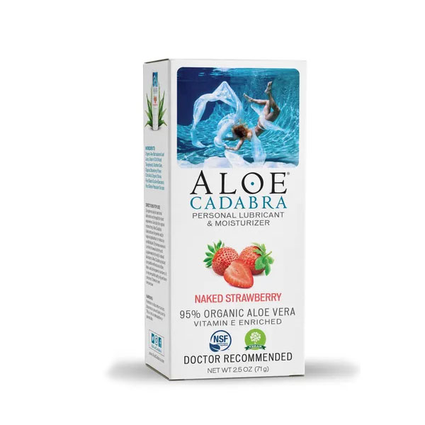 ALOE CADABRA ORGANIC LUBE STRAWBERRY 2.5 OZ - Image 3