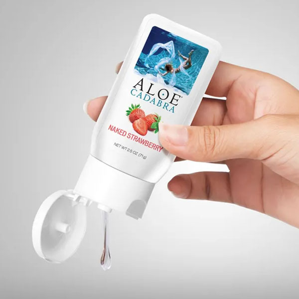 ALOE CADABRA ORGANIC LUBE STRAWBERRY 2.5 OZ - Image 6