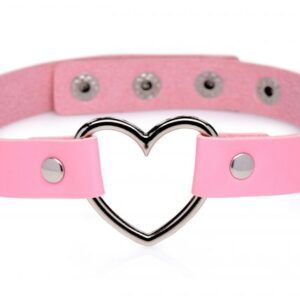 MASTER SERIES DARK HEART CHROME HEART PINK CHOKER