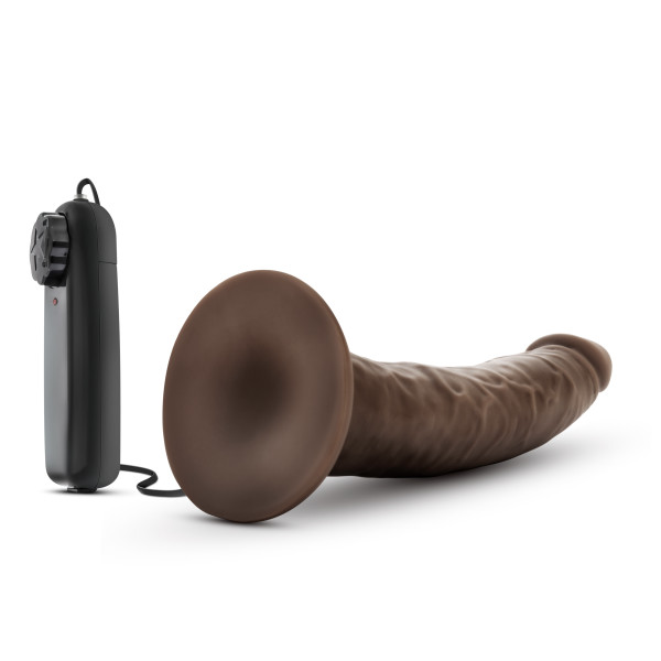 DR SKIN DR DAVE 7IN VIBRATING COCK W/ SUCTION CUP CHOCOLATE - Image 5