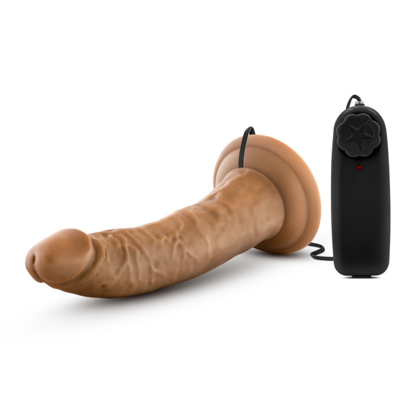 DR SKIN DR DAVE 7IN MOCHA VIBRATING COCK W/ SUCTION CUP - Image 4