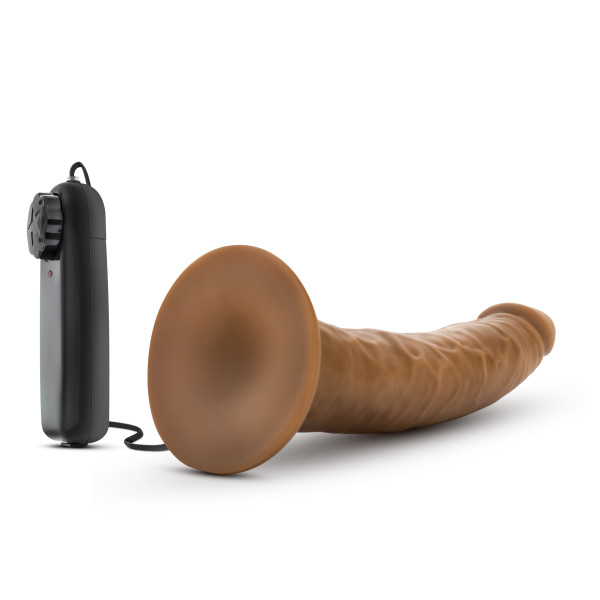 DR SKIN DR DAVE 7IN MOCHA VIBRATING COCK W/ SUCTION CUP - Image 5