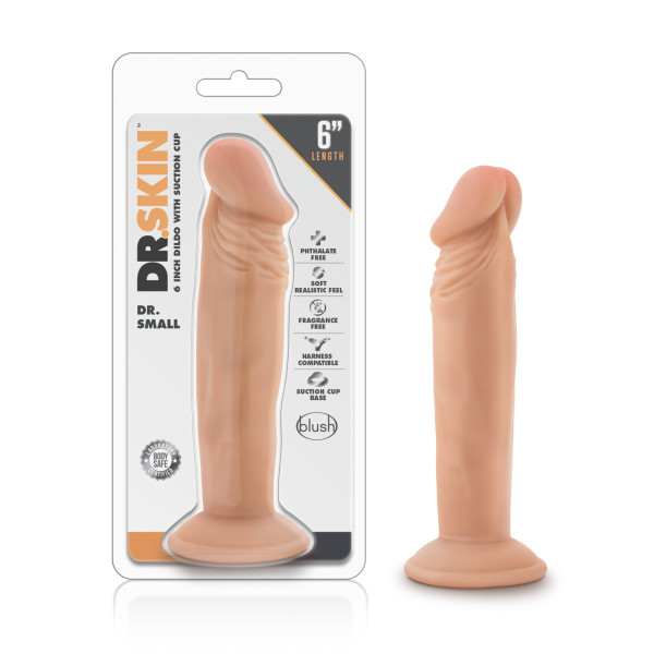 DR SKIN DR SMALL 6IN DILDO VANILLA - Image 7