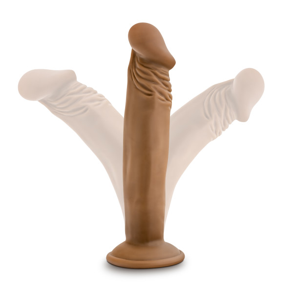 DR SKIN DR SMALL 6IN DILDO MOCHA - Image 4