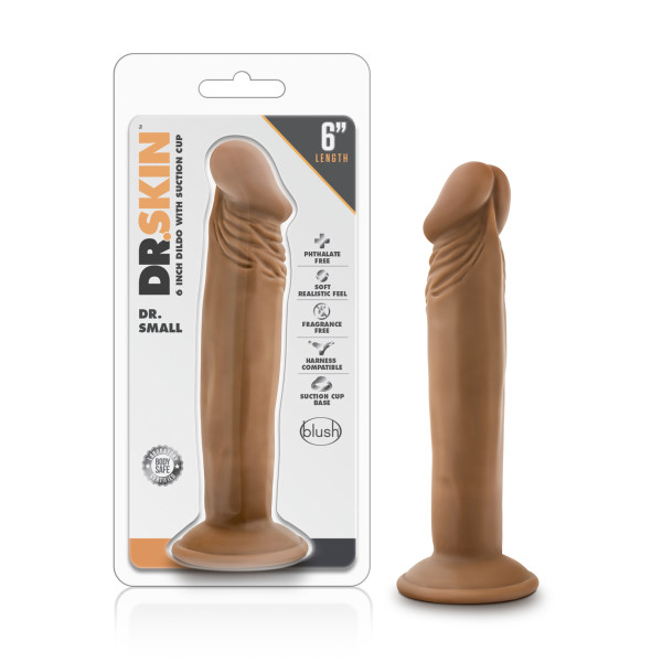 DR SKIN DR SMALL 6IN DILDO MOCHA - Image 6