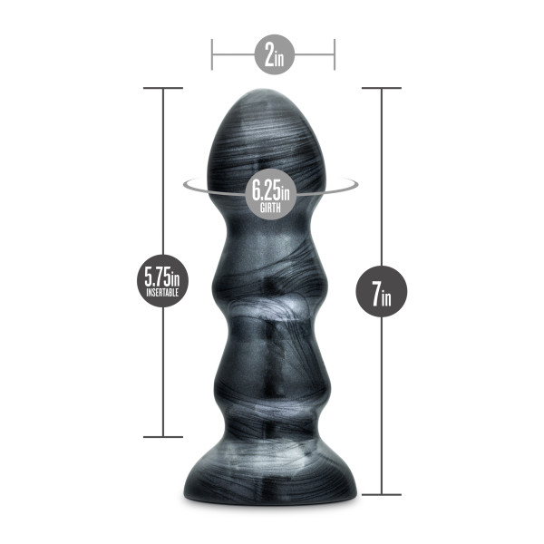 JET BLACK JACK CARBON METALLIC BLACK ANAL PLUG - Image 6