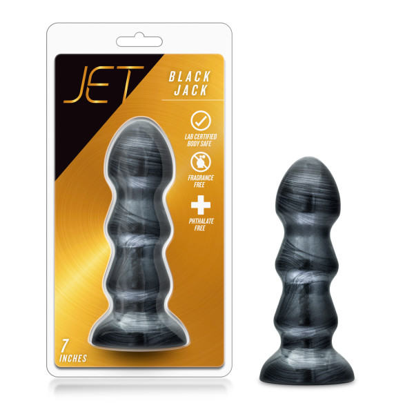 JET BLACK JACK CARBON METALLIC BLACK ANAL PLUG - Image 7