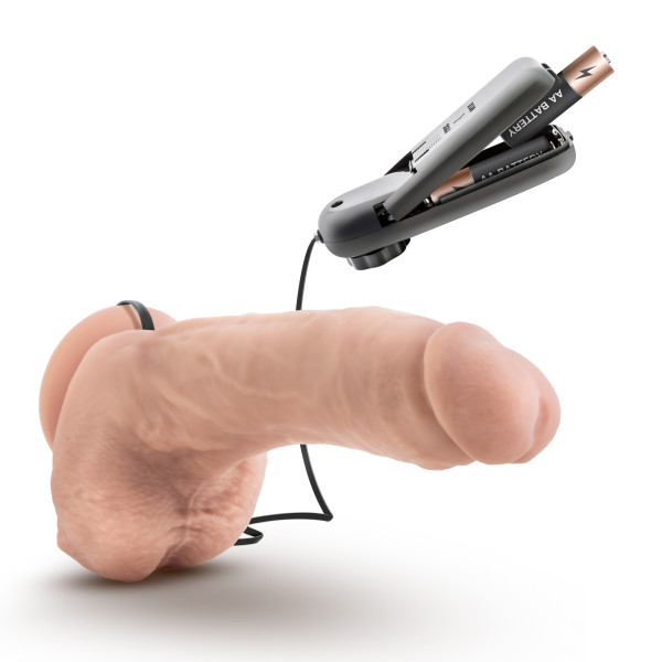 COVERBOY TENNIS CHAMP VIBRATING 9 REALISTIC COCK VANILLA" - Image 5