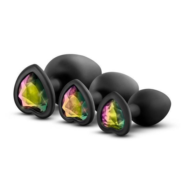 LUXE BLING PLUGS TRAINING KIT BLACK W/ RAINBOW GEMS - Image 5