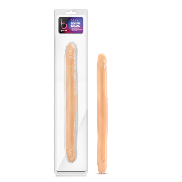 B YOURS 16 DOUBLE DILDO BEIGE " - Image 4