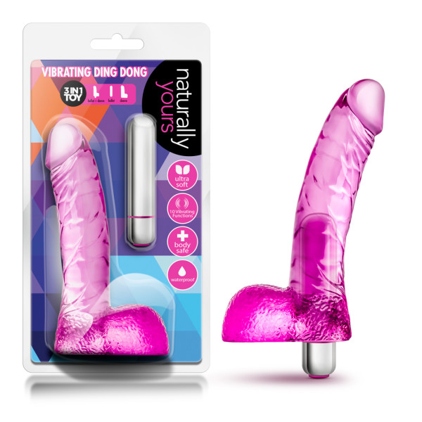NATURALLY YOURS DING DONG PINK VIBRATING - Image 5