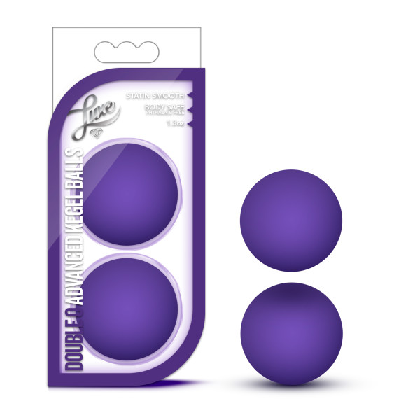 LUXE DOUBLE O KEGEL BALLS 1.3 OZ PURPLE - Image 4