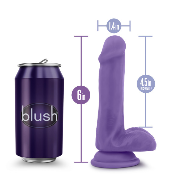 AU NATUREL BOLD DELIGHT 6 IN DILDO PURPLE - Image 6