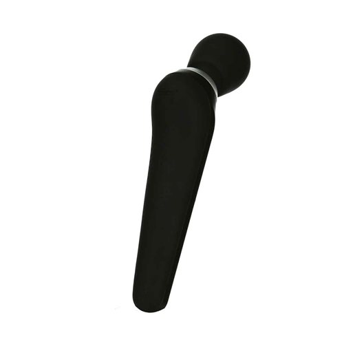 rechargeable wand offers an ergonomic curve to its shape for com