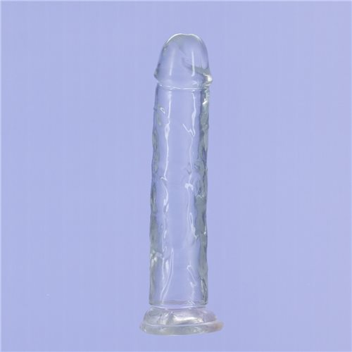 ADDICTION CRYSTAL 7 VERTICAL DONG CLEAR TPE W/ BULLET " - Image 2