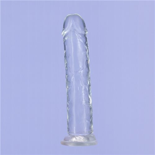 ADDICTION CRYSTAL 7 VERTICAL DONG CLEAR TPE W/ BULLET " - Image 3
