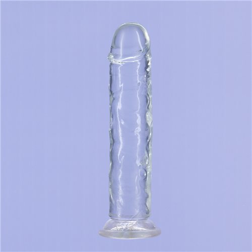 ADDICTION CRYSTAL 7 VERTICAL DONG CLEAR TPE W/ BULLET " - Image 4
