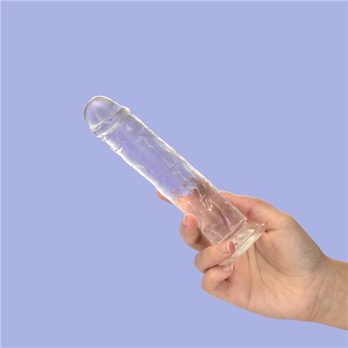 ADDICTION CRYSTAL 7 VERTICAL DONG CLEAR TPE W/ BULLET " - Image 6