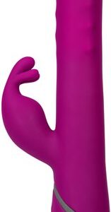 Commotion Let it move you! Samba Raspberry Pink Rabbit style vibrator from BMS Enterprises. Let it move you. Get moving with Samba! These smooth curves rotate and twist with power and ease
