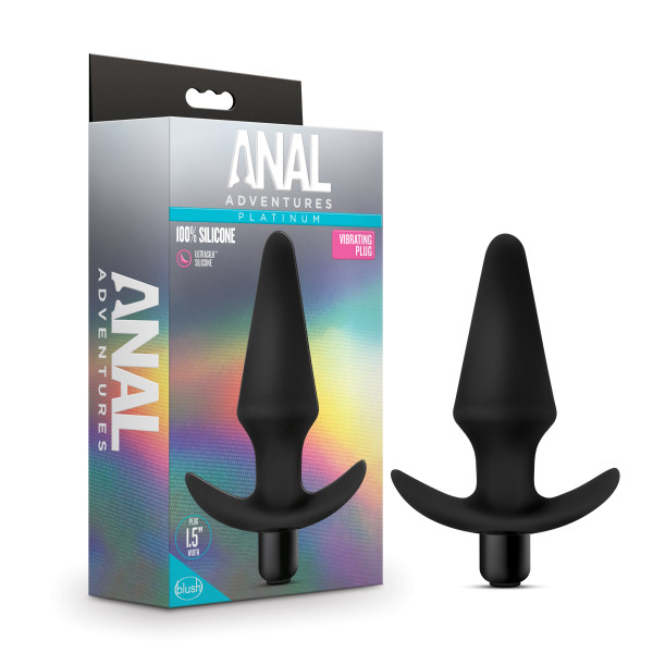 ANAL ADVENTURES VIBRATING PLUG BLACK - Image 3