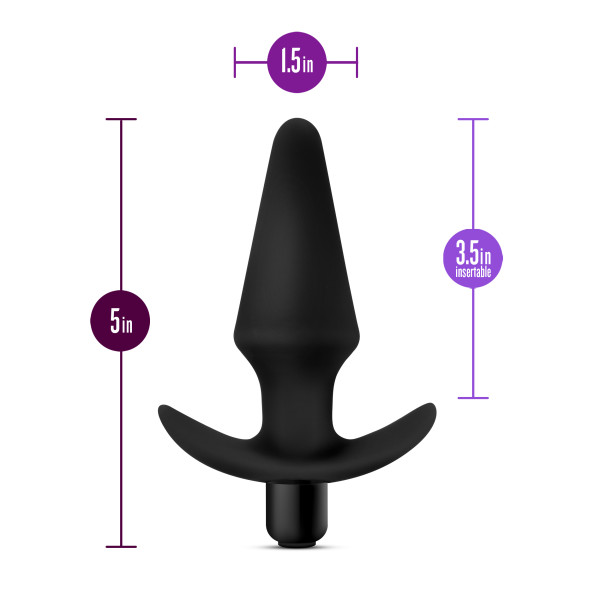 ANAL ADVENTURES VIBRATING PLUG BLACK - Image 5