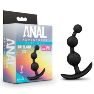 ANAL ADVENTURES PLATINUM SMALL ANAL BEADS BLACK