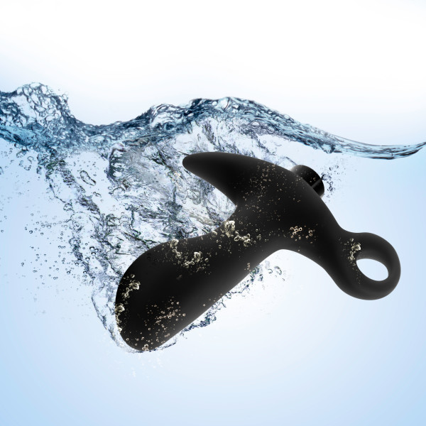 ANAL ADVENTURES PLATINUM SILICONE VIBRATING PROSTATE MASSAGER 1 BLACK - Image 7